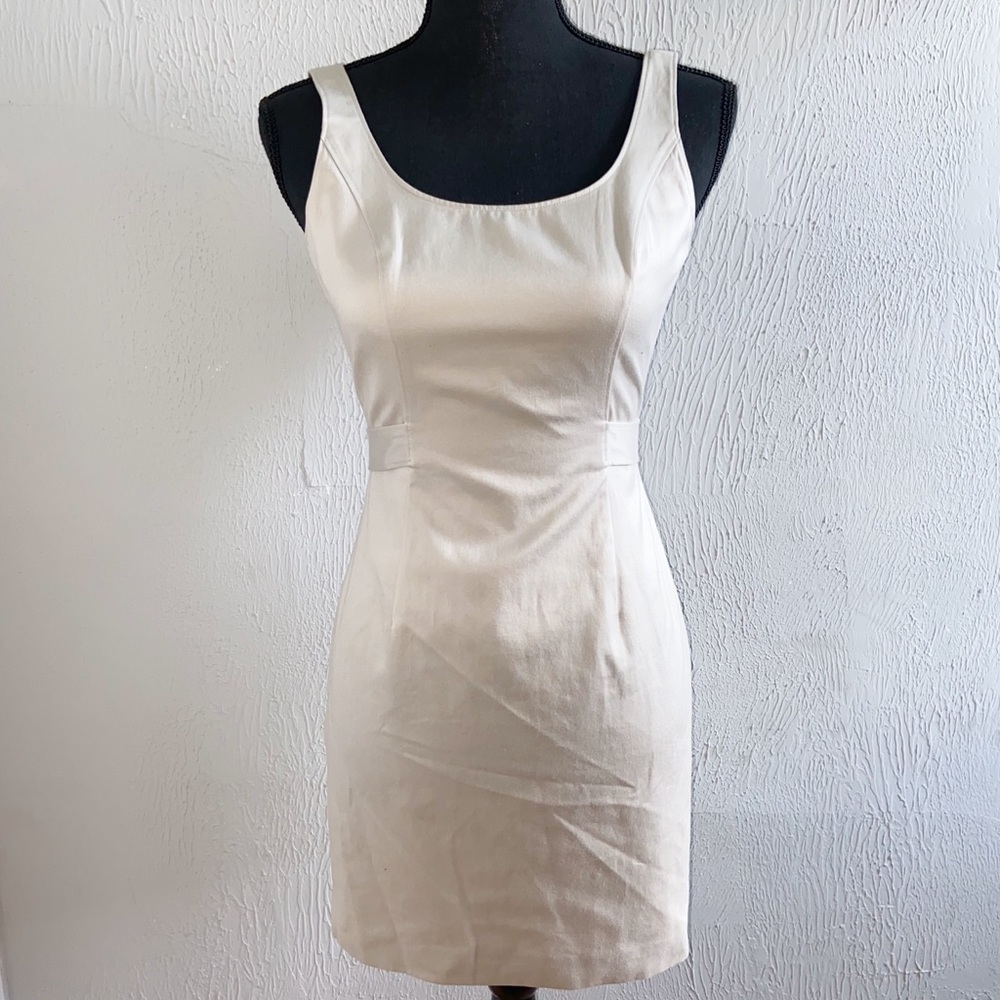 J.Crew Cream Mini Tank Top Dress